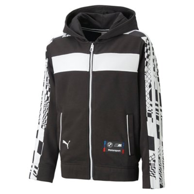 sweatshirt zippé à capuche garçon bmw mms statet jkt