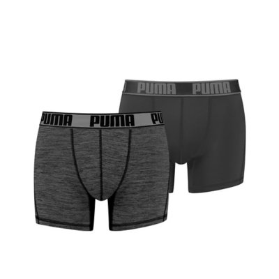boxer homme active grizzly melange - lot de 2