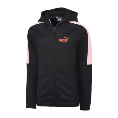 sweatshirt zippé à capuche fille fz