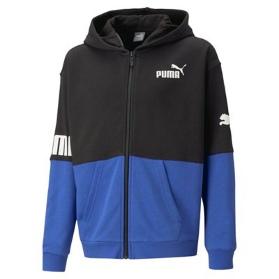 sweatshirt zippé à capuche garçon power fz-