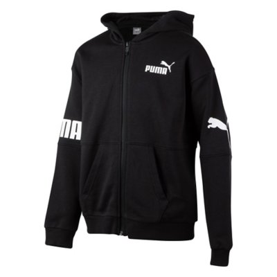 sweatshirt zippé à capuche garçon power fz-