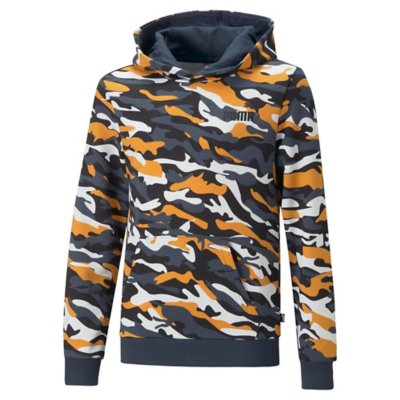 sweatshirt à capuche garçon ess+ camo