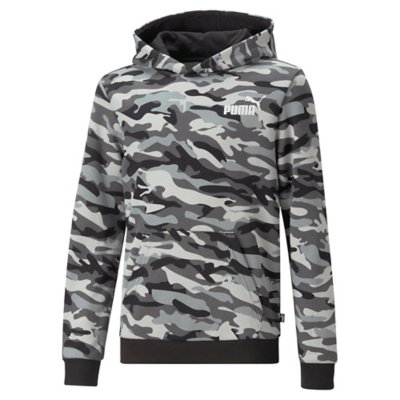 sweatshirt à capuche garçon ess+ camo