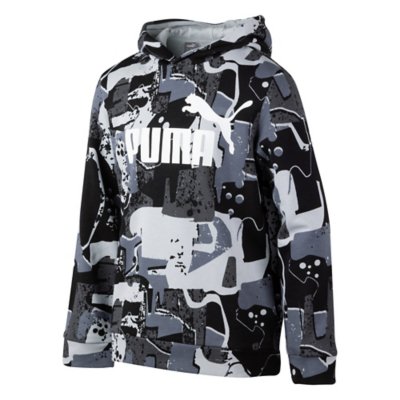 sweatshirt à capuche garçon ess+ street art aop