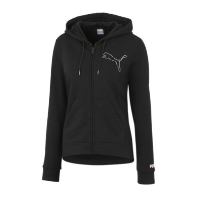 sweatshirt zippé à capuche femme fz