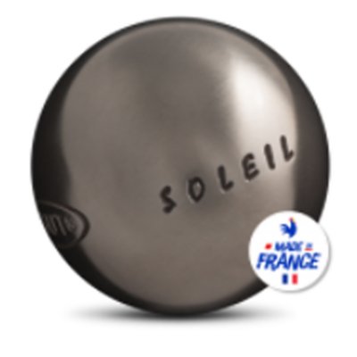 3 boules de pétanque compétition soleil strie 0 d74/690g