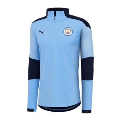 haut d'entraînement de foot homme manchester city 1/4 zip