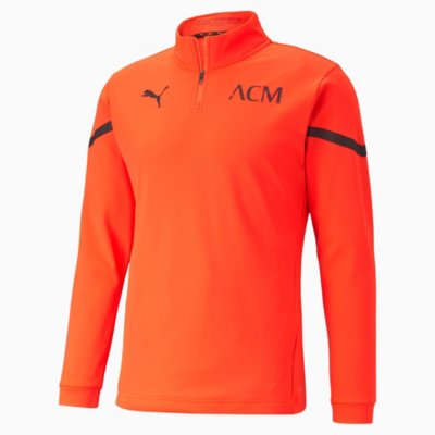 haut d'entraînement de football homme ac milan prematch 1/4 zip