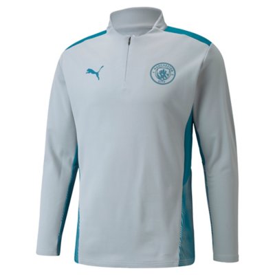 haut d'entraînement de football homme manchester city 1/4 zip top 21/22