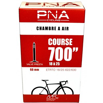 chambre à air valve presta 700x18-25 60mm