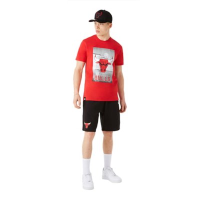 short de basketball homme team logo chicago bulls