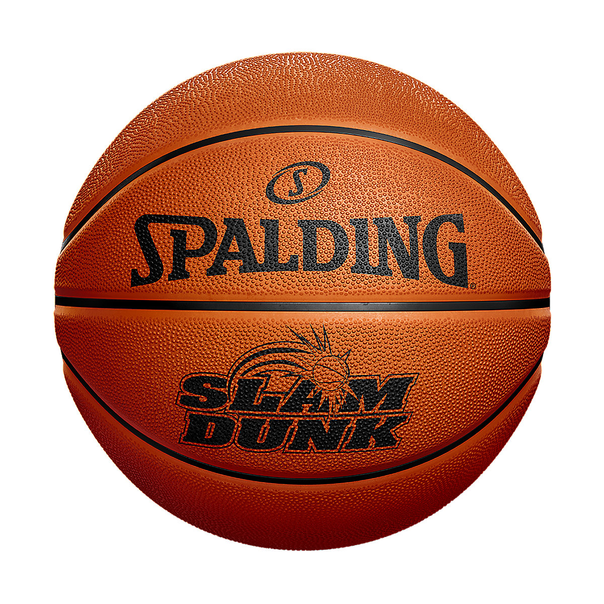 ballon de basketball slam dunk orange sz7 rubb