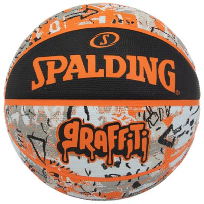ballon de basketball orange graffiti sz7 rubbe