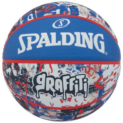ballon de basketball blue red graffiti sz7 rub