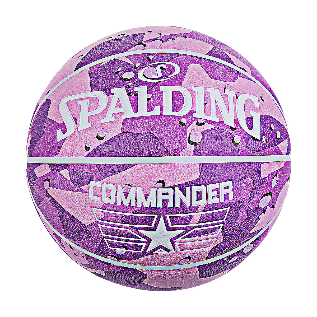 ballon de basketball commander solid purple pi