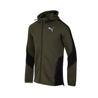 sweatshirt zippé à capuche homme evostripe