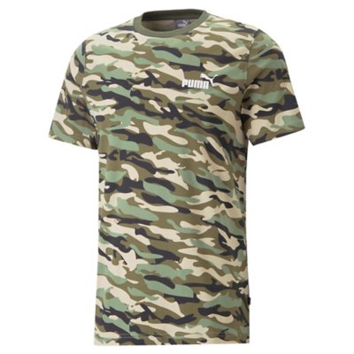 tee-shirt à manches courtes homme ess+ camo aop
