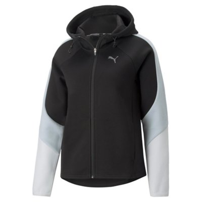 sweatshirt zippé à capuche femme evostripe full-zip