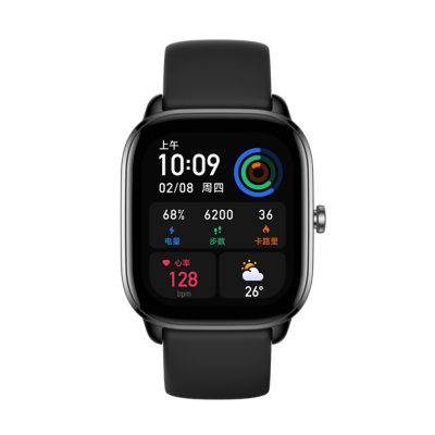 montre gps & cardio gts 4 mini midnight black