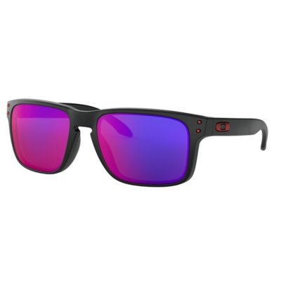 lunettes de soleil adulte holbrook matte black w/+ red iridiu