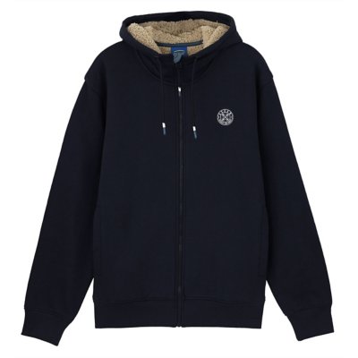 sweatshirt zippé à capuche homme o2swem