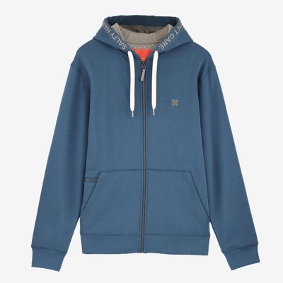 sweatshirt zippé à capuche homme o2salet