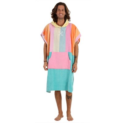 Poncho de bain Premium avec boutons - Öekotex 100 - aide au change femme et  homme 