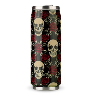 canette pull can'it 500ml rose&tete de mort