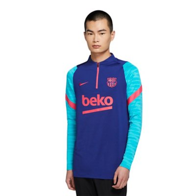 haut d'entraînement de football homme fc barcelone dry strike dril top