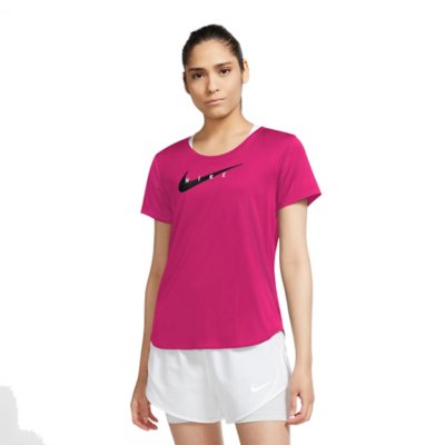 tee-shirt de running à manches courtes femme swoosh run