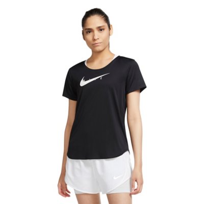 tee-shirt de running à manches courtes femme swoosh run