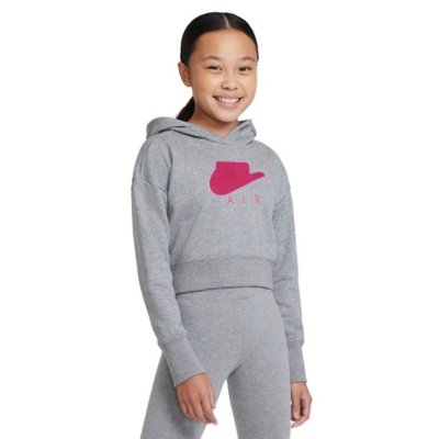 sweatshirt à capuche fille nike air big kids' cropped