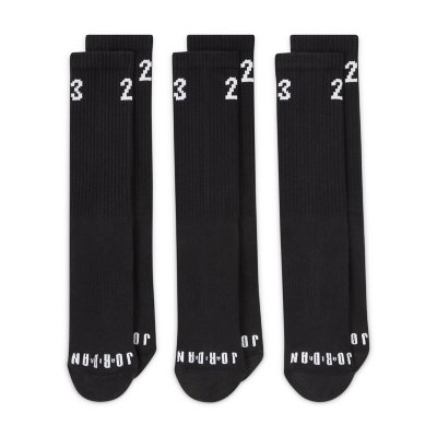 chaussettes de basketball adulte jordan essentials crew socks (3 pai