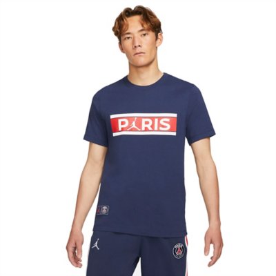 tee-shirt de football homme psg wordmark