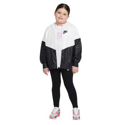 Coupe-Vent Gris/Noir Fille Nike Windrunner