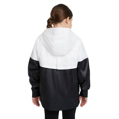 Coupe-Vent Gris/Noir Fille Nike Windrunner