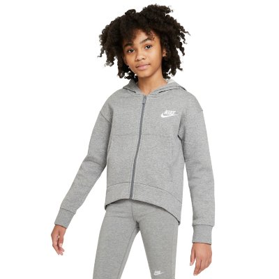 sweatshirt zippé à capuche fille club fleece big