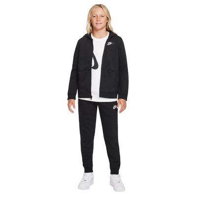 Nike veste a capuche zippée nsw fz club - enfant - noir - Conforama