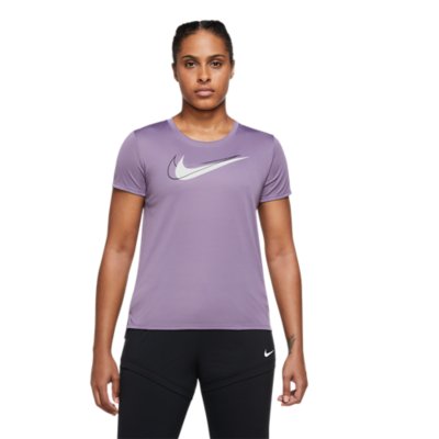 tee-shirt de running à manches courtes femme dri-fit swoosh