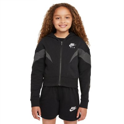 sweatshirt zippé à capuche fille air big kids' (girls') full-zi
