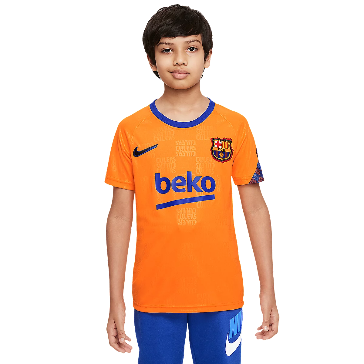 maillot d'entraînement de football enfant fc barcelone 21/22