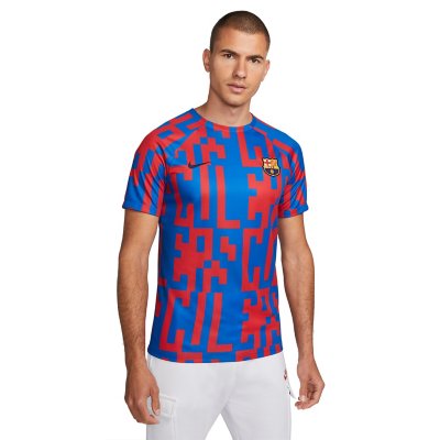 maillot d'avant match de football homme fc barcelone 22/23