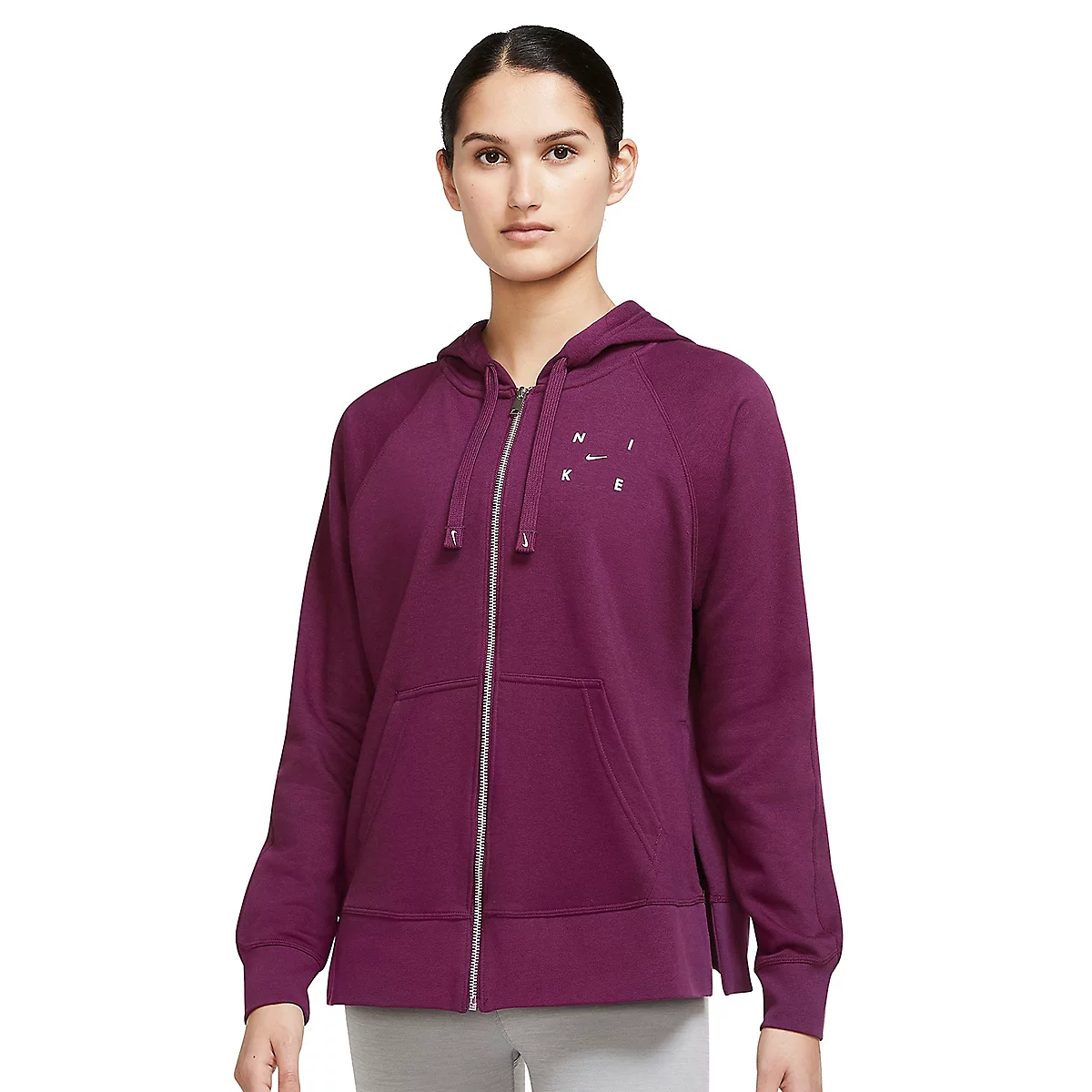 sweatshirt zippé de training à capuche femme dri-fit get fit women's full-z