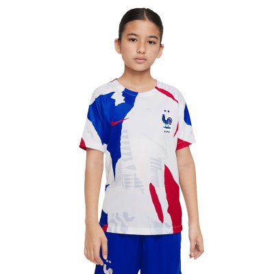 maillot d'entraînement de football enfant equipe de france 2022
