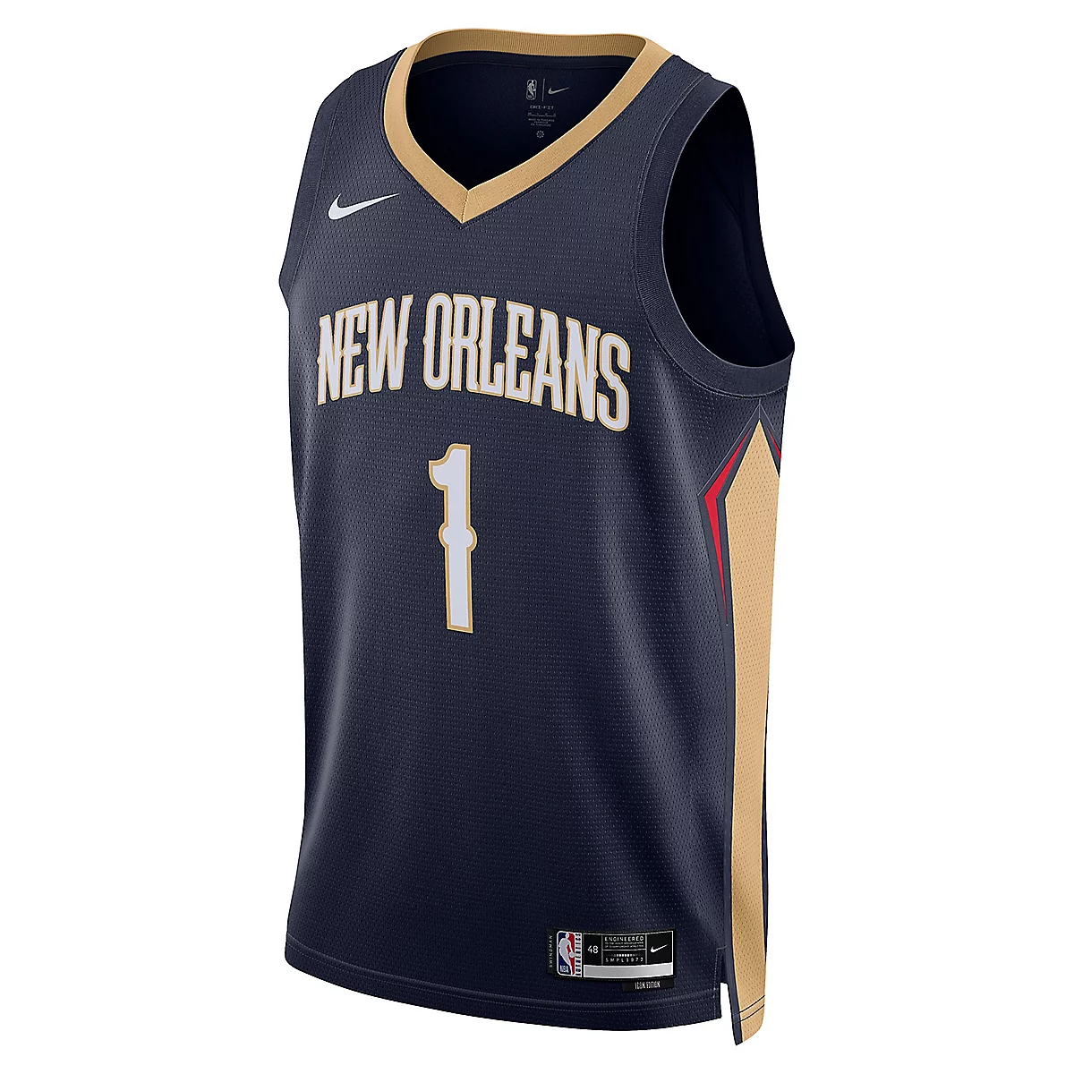 maillot de basketball homme zion williamson new orleans pelicans icon edition 2022/23