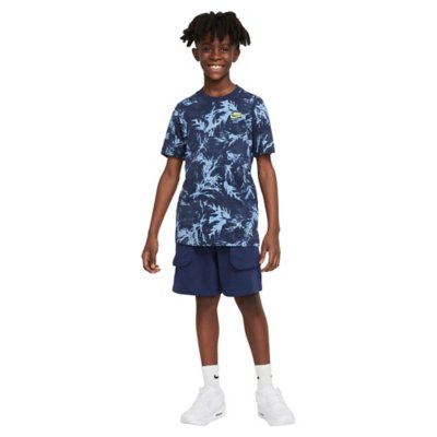 tee-shirt à manches courtes garçon b nsw tee camo leaf aop