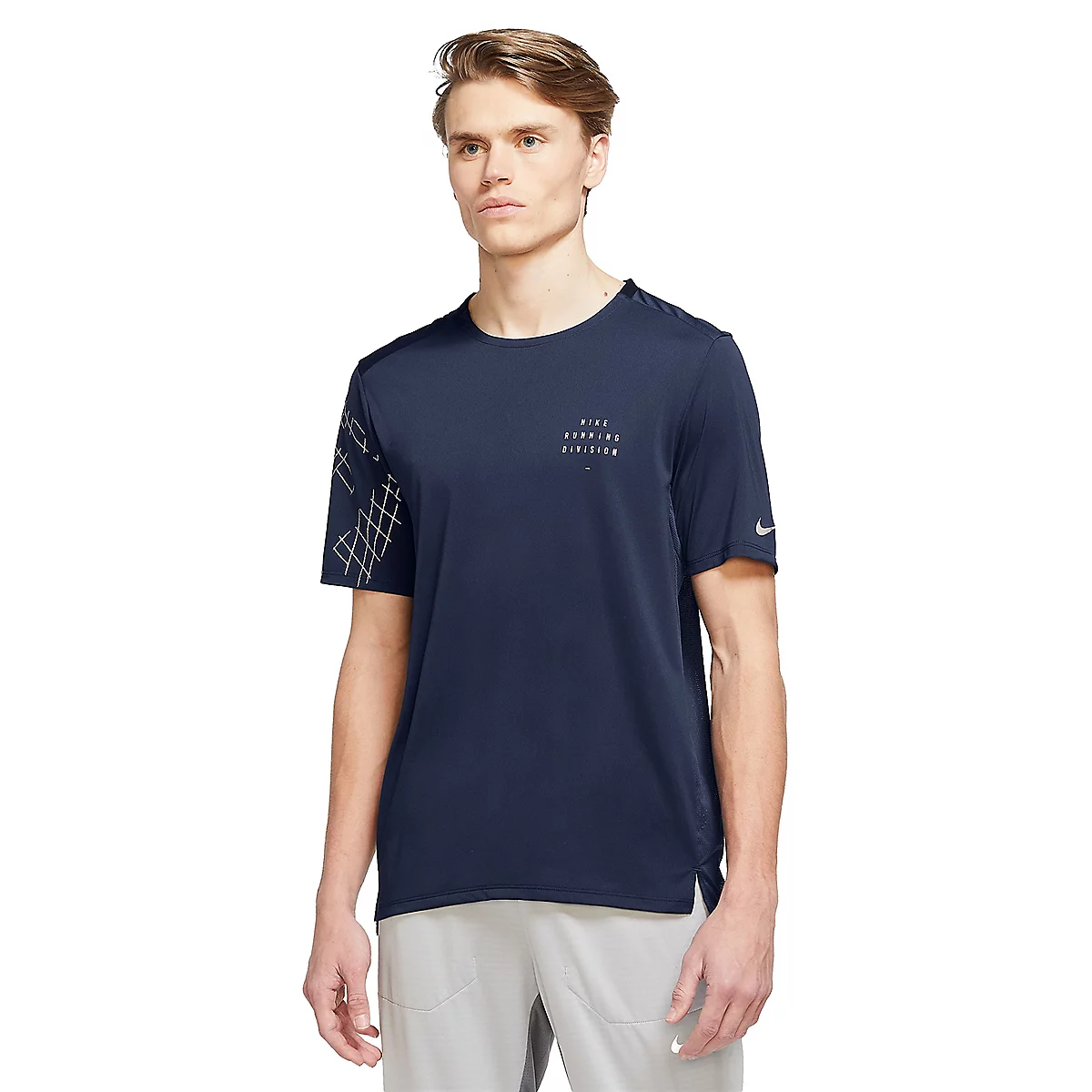 tee-shirt de running à manches courtes homme dri-fit division rise 365