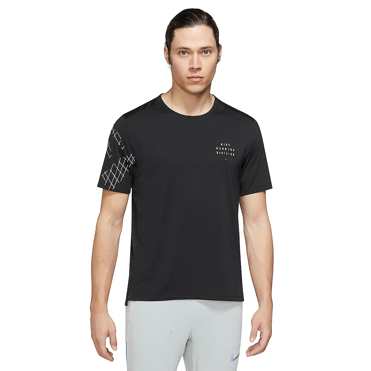 tee-shirt de running à manches courtes homme dri-fit division rise 365