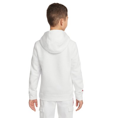 boys white nike sweatshirt