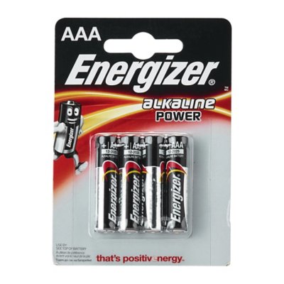 blister de 4 piles alcalines aaa - lr03 - 1,5v - b4